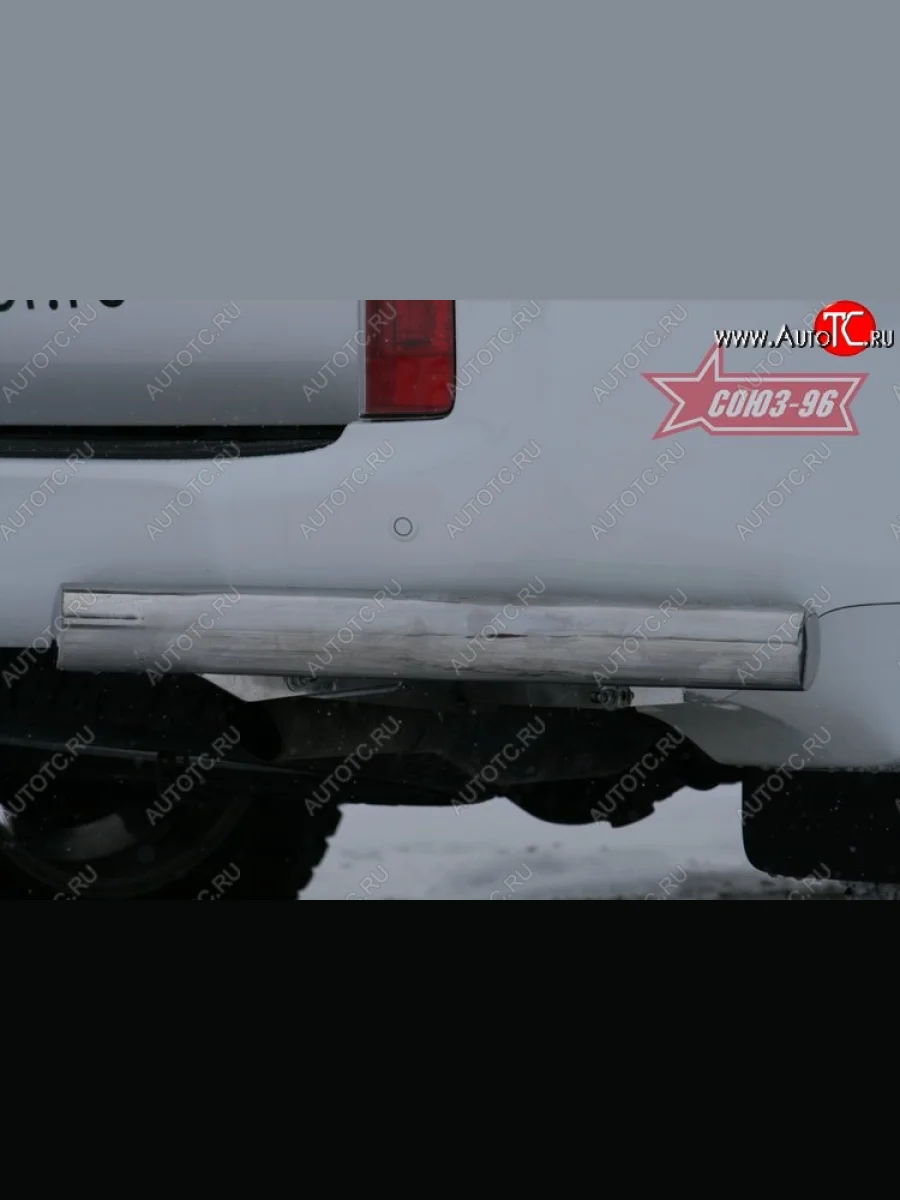 Защита заднего бампера из боковых уголков Souz-96 (d76)  Lexus GX460 (2009-2013) J150  в Воронеже Воронежской области