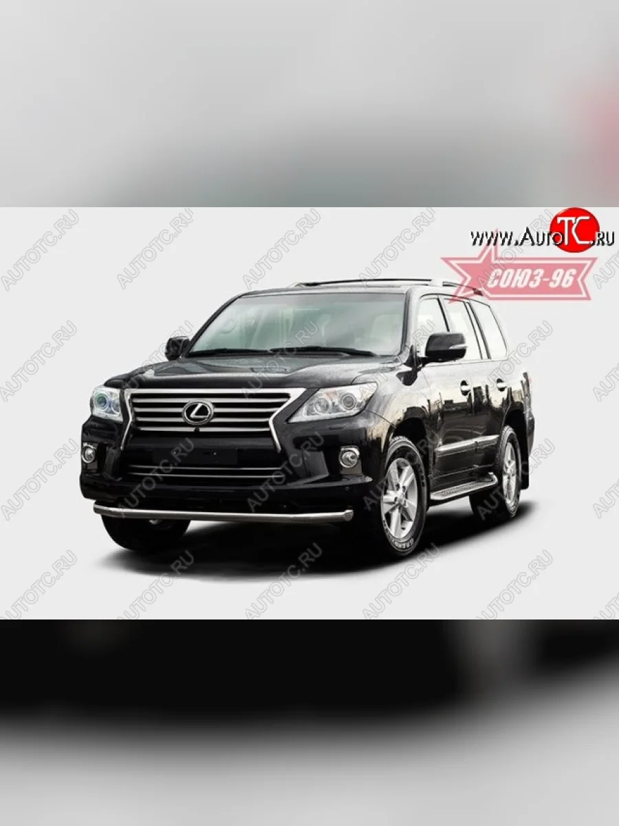 Защита переднего бампера труба d76 SOUZ_96 Lexus LX570 J200 1-ый рестайлинг (2012-2015)  с доставкой в г. Керчь