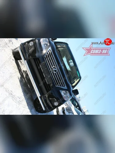 Двойная защита переднего бампера d 60х42 Sport Package Souz-96 Lexus LX570  J200 (2007-2012) дорестайлинг