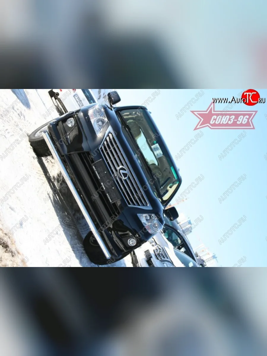 Защита переднего бампера из одинарной трубы (d76) Sport Package Souz-96 Lexus LX570 J200 дорестайлинг (2007-2012)  в Керчи Республика Крым