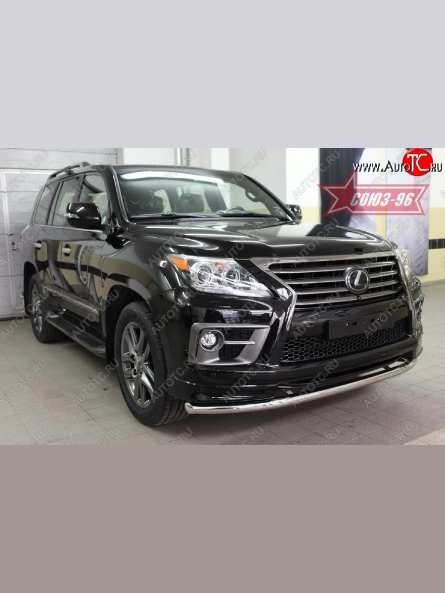 Защита переднего бампера одинарная Souz-96 (d60) Lexus LX570 J200 1-ый рестайлинг (2012-2015)  с доставкой в г. Керчь