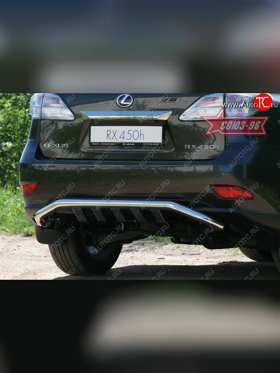 Защита заднего бампера Souz-96 (d60) Lexus RX350 AL10 дорестайлинг (2008-2012)  в Керчи Республика Крым
