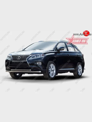 Защита переднего бампера одинарная Souz-96 (d60/42). Lexus RX  270 - RX450H  AL10