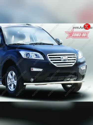 Защита переднего бампера одинарная Souz-96 (d42). Lifan X60 (2011-2015) дорестайлинг