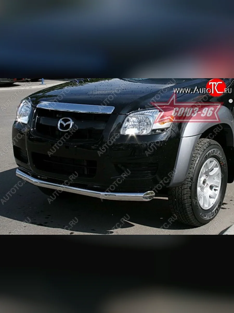 Защита переднего бампера одинарная Souz-96 (d76)  Mazda BT-50 (2006-2011)  в Керчи Республика Крым