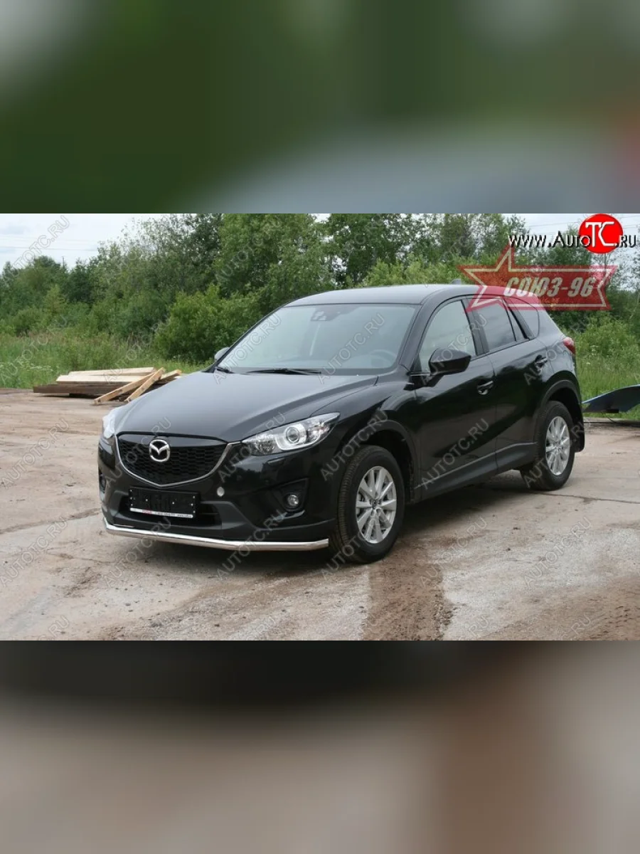Защита переднего бампера одинарная Souz-96 Premium (d60) Mazda CX-5 KE рестайлинг (2015-2017)  в Керчи Республика Крым