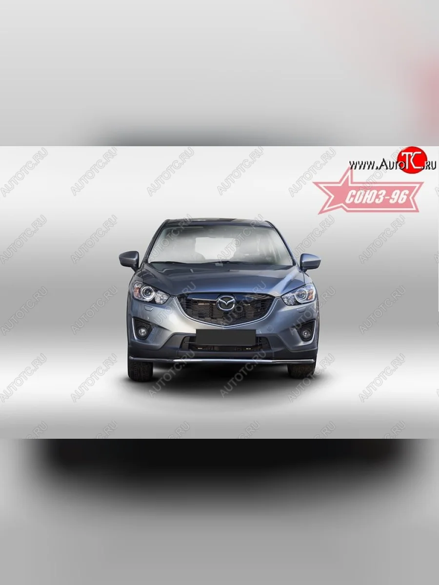 Защита переднего бампера одинарная Souz-96 (d42) Mazda CX-5 KE рестайлинг (2015-2017)  с доставкой в г. Керчь