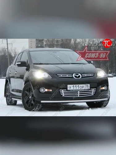 Защита переднего бампера d 42 Mazda CX-7 ER дорестайлинг (2006-2010)