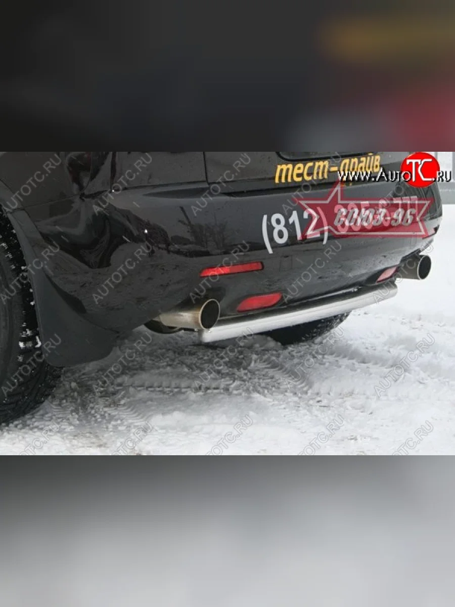 Защита заднего бампера Souz-96 (d60) Mazda CX-7 ER дорестайлинг (2006-2010)  в Керчи Республика Крым