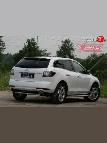 Защита заднего бампера Souz-96 (d60) Mazda CX-7 ER рестайлинг (2010-2012)