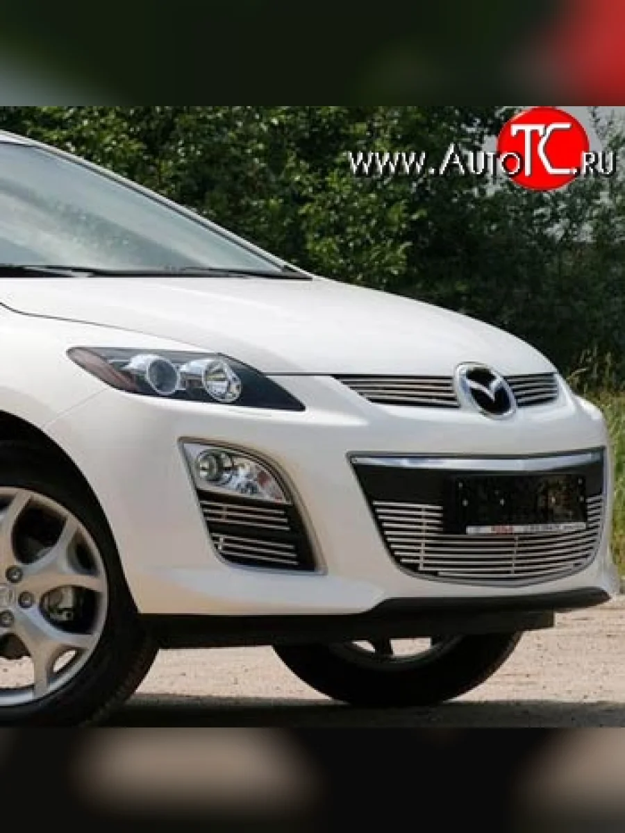 Декоративная вставка воздухозаборника Novline (d16 мм) Mazda CX-7 ER рестайлинг (2010-2012)  с доставкой в г. Керчь