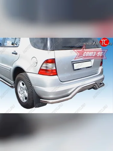 Защита заднего бампера Souz-96 (d60) Mercedes-Benz ML class  W163 (1997-2001) дорестайлинг