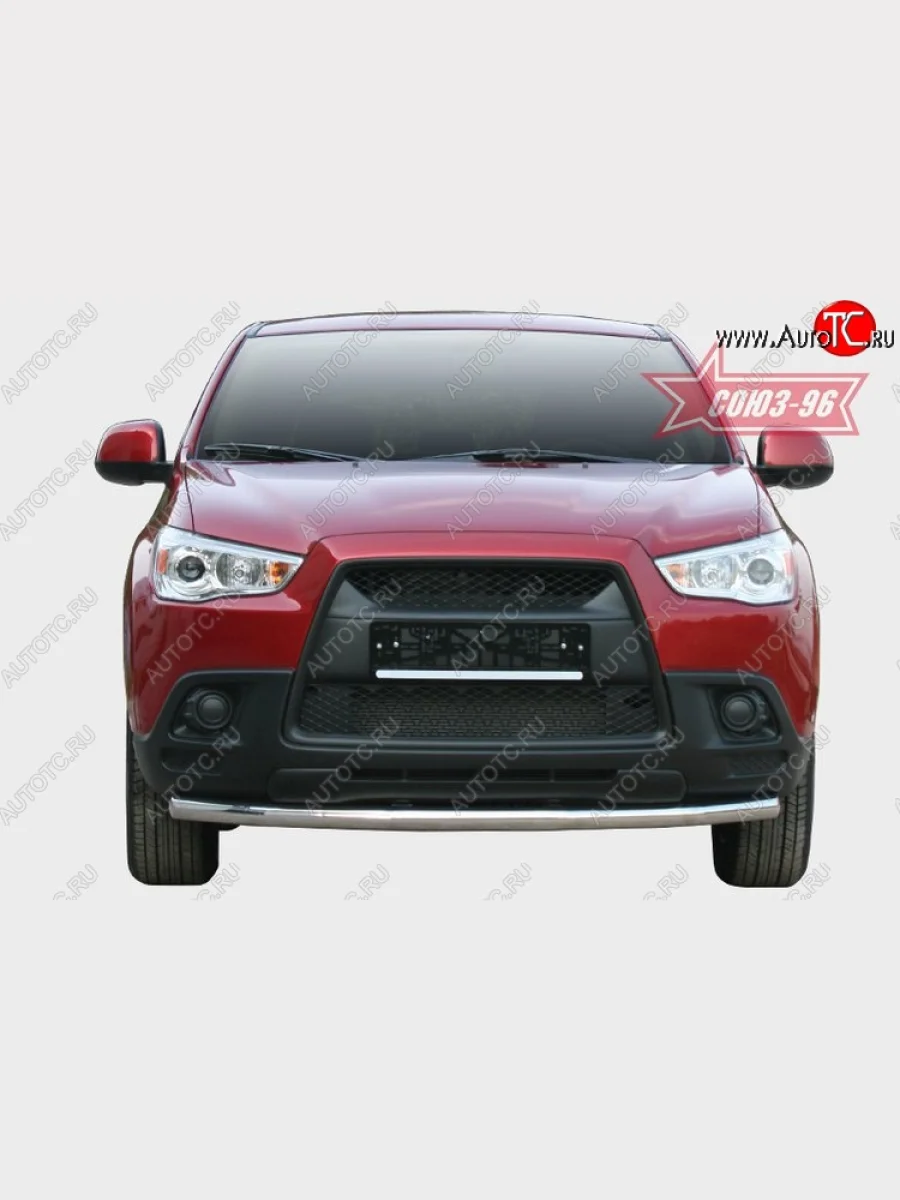 Защита переднего бампера одинарная Souz-96 (d60) Mitsubishi ASX дорестайлинг (2010-2012)  в Воронеже Воронежской области