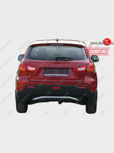 Защита заднего бампера Souz-96 (d42) Mitsubishi ASX дорестайлинг (2010-2012)