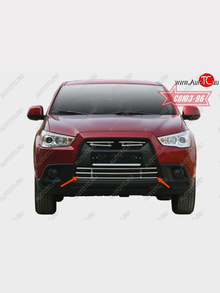 Декоративный элемент воздухозаборника Souz-96 (d16) Mitsubishi ASX дорестайлинг (2010-2012)  с доставкой в г. Пермь