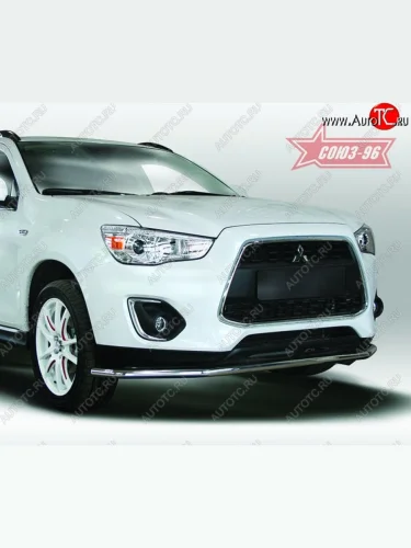 Защита переднего бампера (d42) Souz-96 Mitsubishi ASX (2013-2016) 1-ый рестайлинг