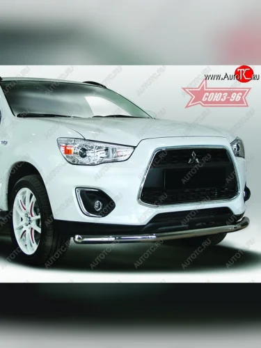 Защита переднего бампера одинарная Souz-96 Premium (d60) Mitsubishi ASX (2013-2016) 1-ый рестайлинг
