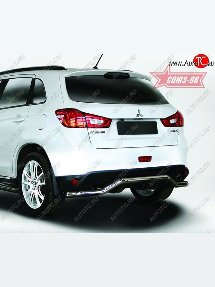 Защита заднего бампера Souz-96 (d60) Mitsubishi ASX 1-ый рестайлинг (2013-2016)  в Керчи Республика Крым