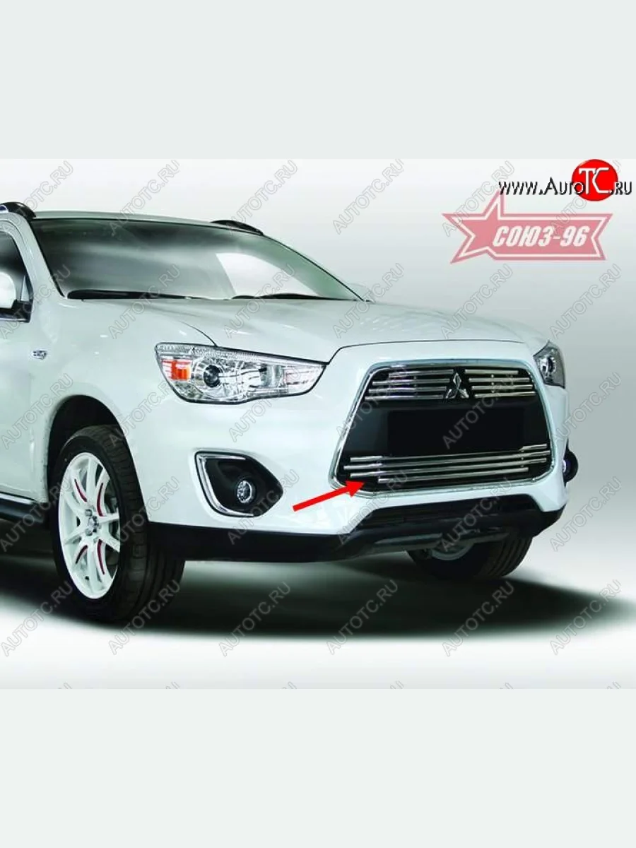 Декоративный элемент воздухозаборника Souz-96 (d16)  Mitsubishi ASX (2013-2016)  с доставкой в г. Самара