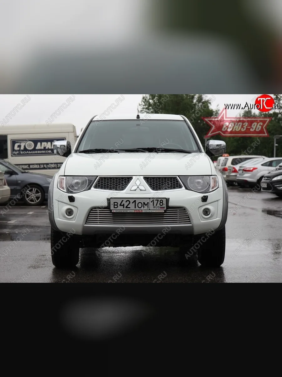 Декоративный элемент воздухозаборника Souz-96 (d10)  Mitsubishi L200 (2015-2019) 5 KK,KL  в Самаре Самарской области
