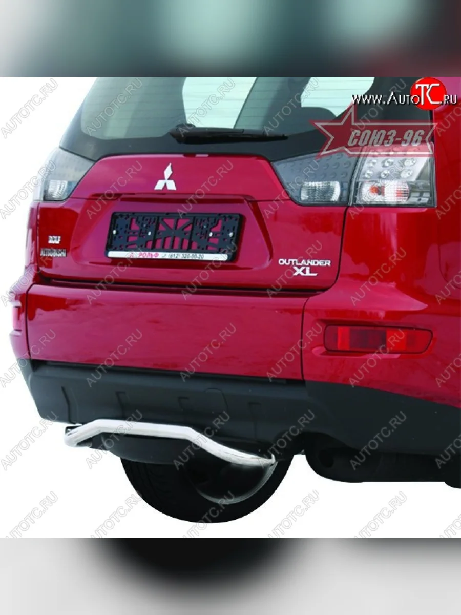 Защита заднего бампера Souz-96 (d42) Mitsubishi Outlander XL (CW)  дорестайлинг (2005-2009)  в Керчи Республика Крым