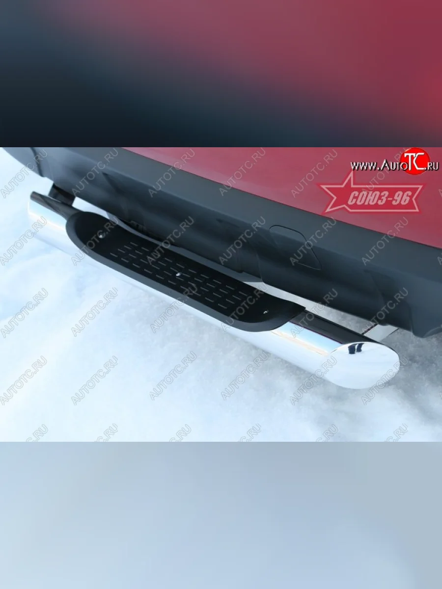 Защита заднего бампера с подножкой пластиковой диаметром 76 мм Souz-96  Mitsubishi Outlander (2010-2013) XL  в Керчи Республика Крым