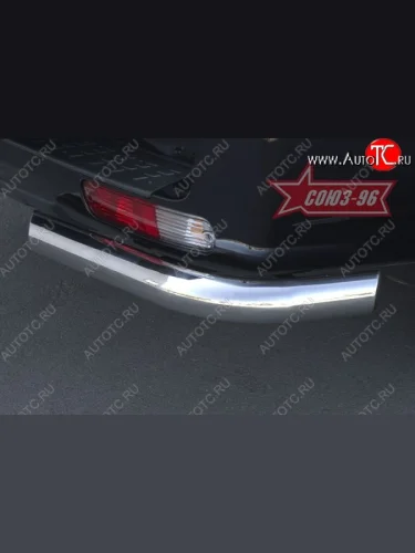 Защита заднего бампера из боковых уголков Souz-96 (d60) Mitsubishi Pajero  3 V70 (1999-2003) дорестайлинг