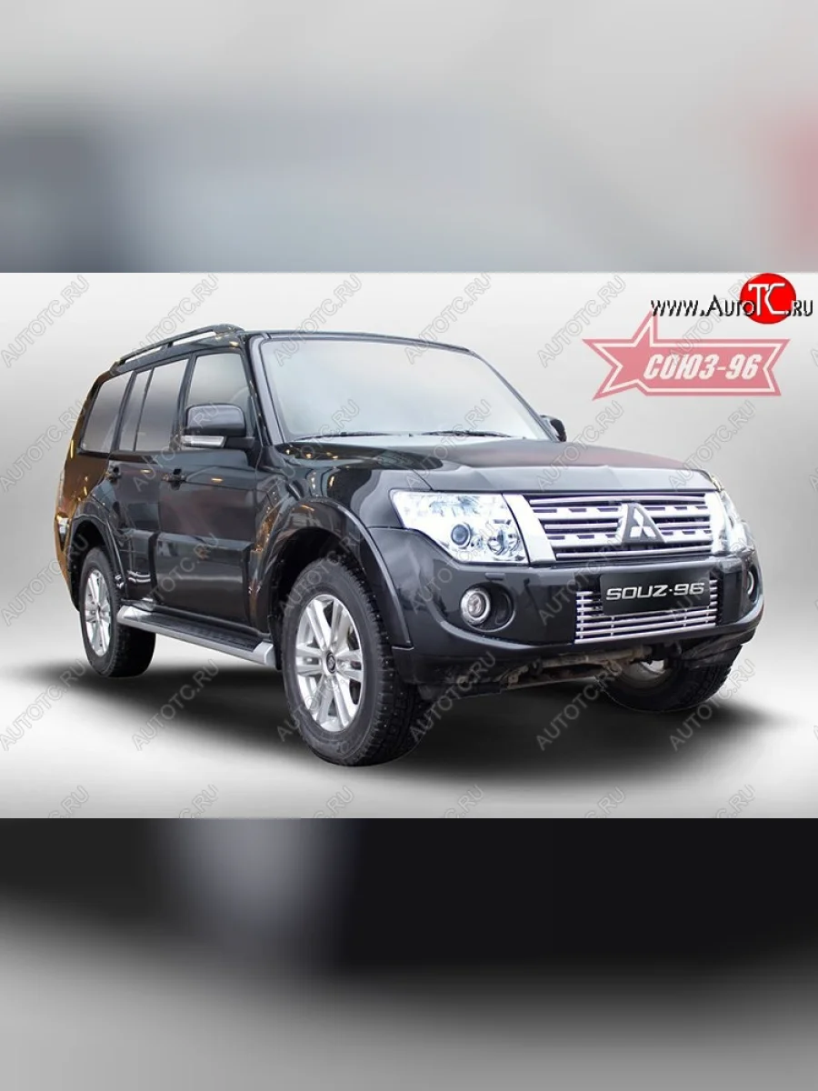Декоративный элемент воздухозаборника Souz-96 (d10)  Mitsubishi Pajero (2011-2015) 4 V90, 4 V80  с доставкой в г. Керчь