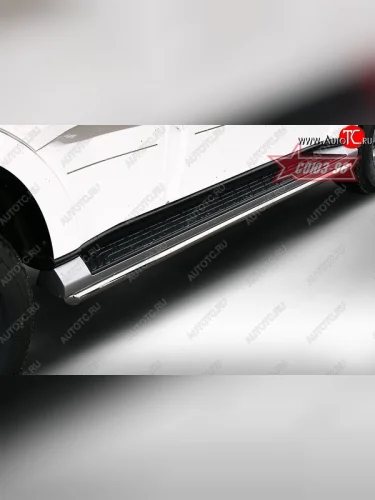 Защита штатных порогов Souz-96 (d42) Mitsubishi Pajero 4 V90 2-ой рестайлинг (2014-2020)