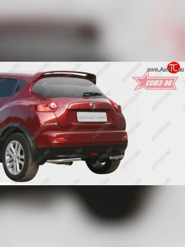 Защита заднего бампера Souz-96 4x2 (d42) Nissan Juke  1 YF15 (2010-2020) дорестайлинг, рестайлинг