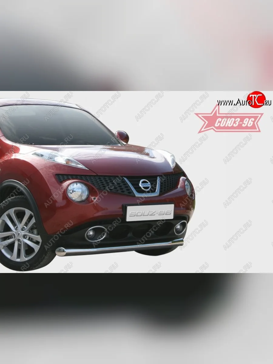 Защита переднего бампера одинарная Souz-96 (d76)  Nissan Juke (2010-2014) 1 YF15  в Керчи Республика Крым