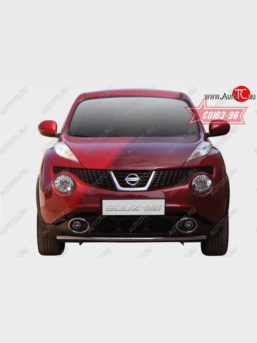 Защита переднего бампера одинарная 4х2 Souz-96 (d42).  Nissan Juke (2010-2020) 1 YF15  в Керчи Республика Крым