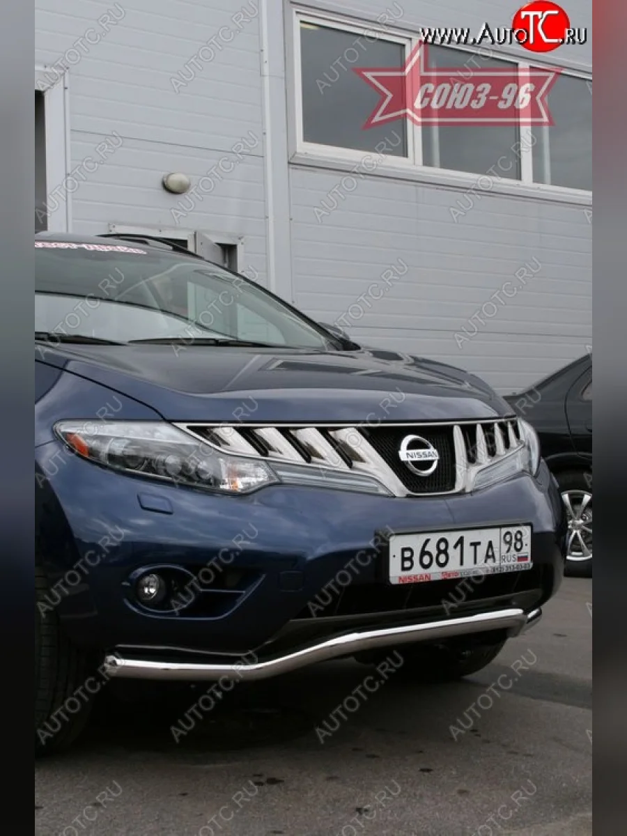 Защита переднего бампера одинарная Souz-96 (d42).  Nissan Murano (2008-2011) 2 Z51  в Самаре Самарской области