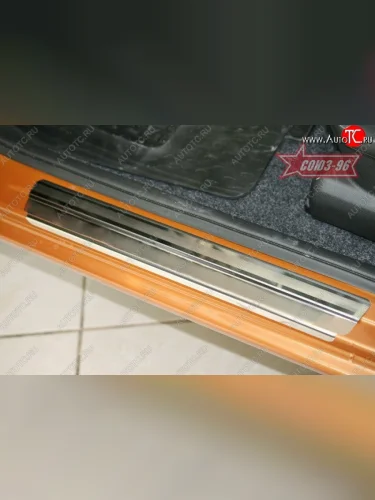 Накладки на внутренние пороги Souz-96 (без логотипа) Nissan Note  1 (2004-2008) E11 дорестайлинг