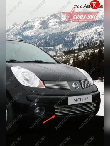 Декоративный элемент воздухозаборника Souz-96 (d10) Nissan Note  1 (2004-2008) E11 дорестайлинг