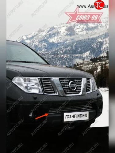 Декоративный элемент воздухозаборника Souz-96 (d10) Nissan Pathfinder  R51 (2004-2007) дорестайлинг