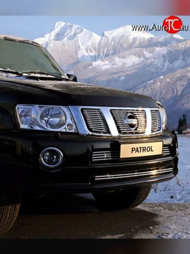 Декоративные вставки воздухозаборника Novline Nissan Patrol  5 (2004-2010) Y61 2-ой рестайлинг
