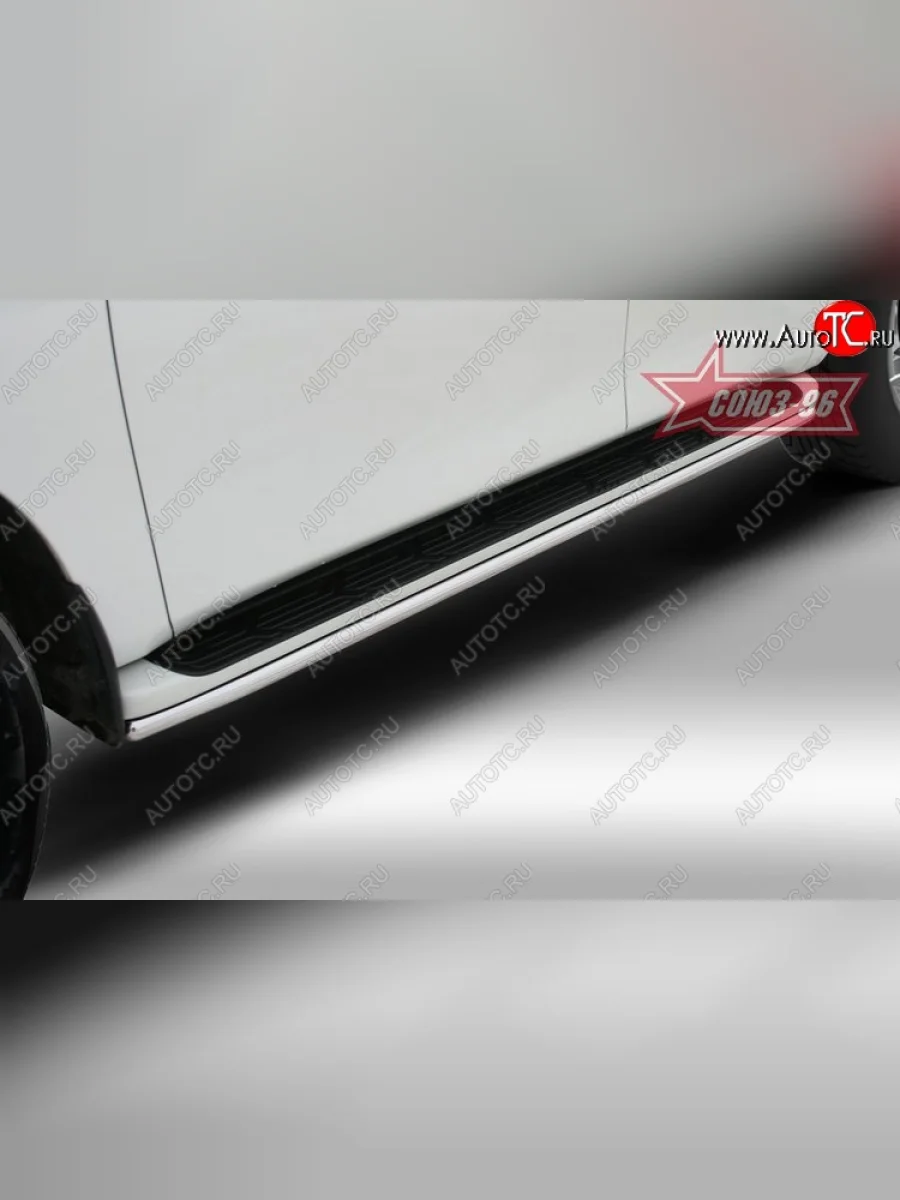 Защита штатных порогов Souz-96 (d42)  Nissan Patrol (2010-2014) 6  в Самаре Самарской области