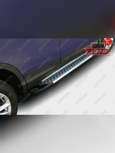 Пороги из алюминиевого профиля Souz-96 Nissan Qashqai  2 (2017-2022) J11 рестайлинг