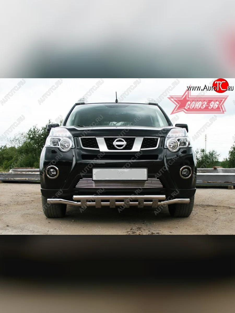 Декоративный элемент воздухозаборника Souz-96 (d10) Nissan X-trail 2 T31 рестайлинг (2010-2015)  в Воронеже Воронежской области
