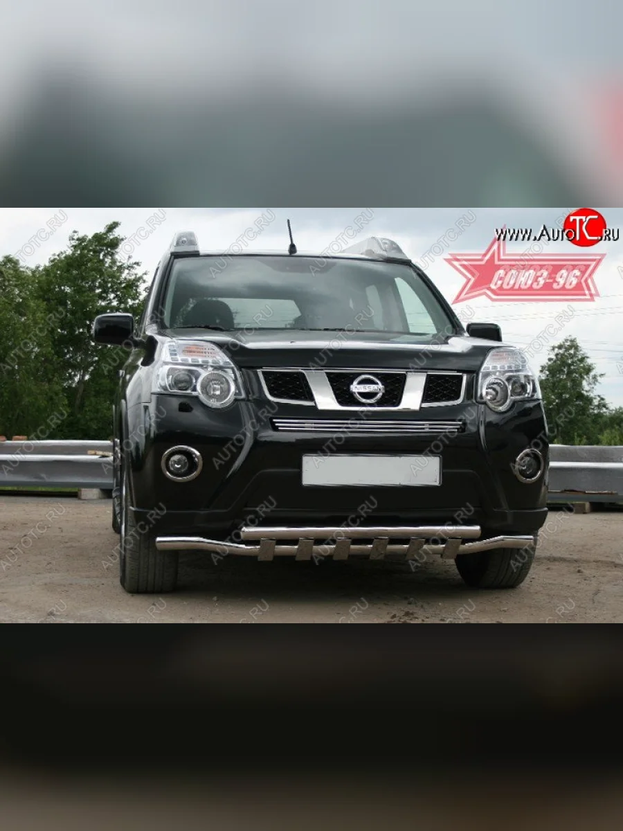 Декоративный элемент воздухозаборника Souz-96 (d10) Nissan X-trail 2 T31 рестайлинг (2010-2015)  в Воронеже Воронежской области