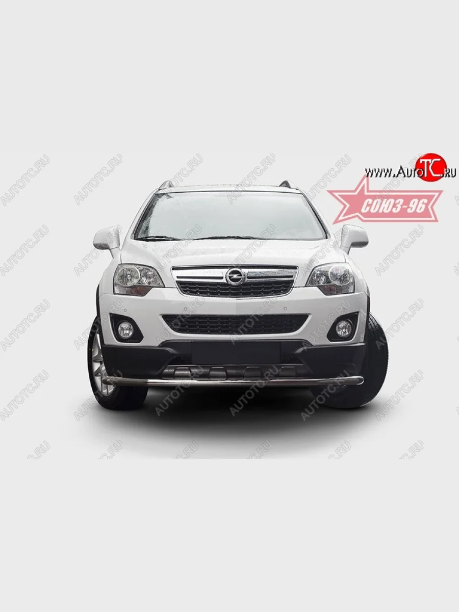 Защита переднего бампера одинарная Souz-96 (d60) Opel Antara рестайлинг (2010-2015)  в Керчи Республика Крым