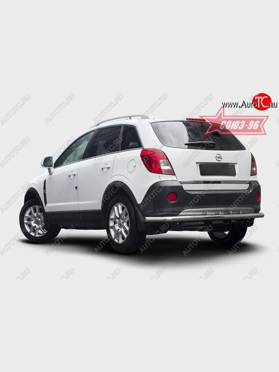 Защита заднего бампера Souz-96 (d60) Opel Antara рестайлинг (2010-2015)  в Керчи Республика Крым