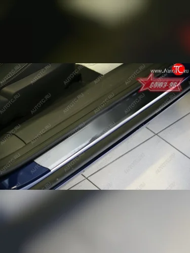 Накладки на внутренние пороги Souz-96 (без логотипа) Opel Astra H GTC хэтчбек 3 дв. дорестайлинг (2004-2006)