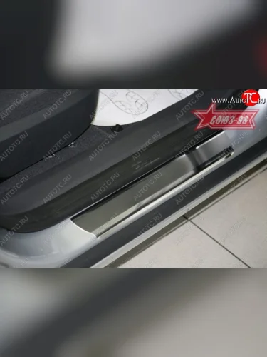 Накладки на внутренние пороги Souz-96 Opel Astra H универсал рестайлинг (2007-2015)