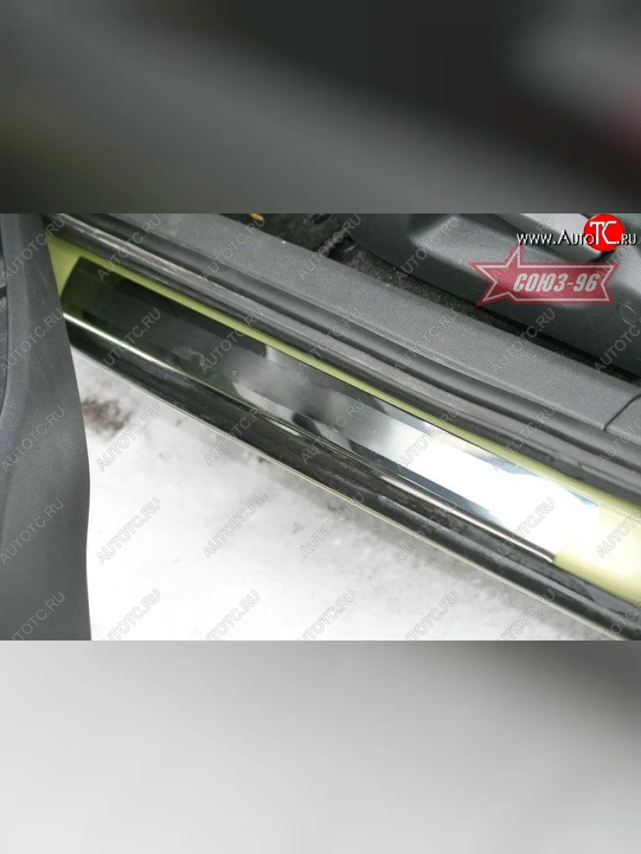 Накладки на внутренние пороги 3 дв. Souz-96 Opel Corsa D   дорестайлинг, хэтчбэк 5 дв. (2006-2010)  в Самаре Самарской области