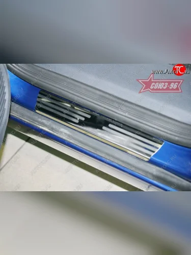 Накладки на внутренние пороги Souz-96 (без логотипа) Opel Meriva  A (2002-2010)