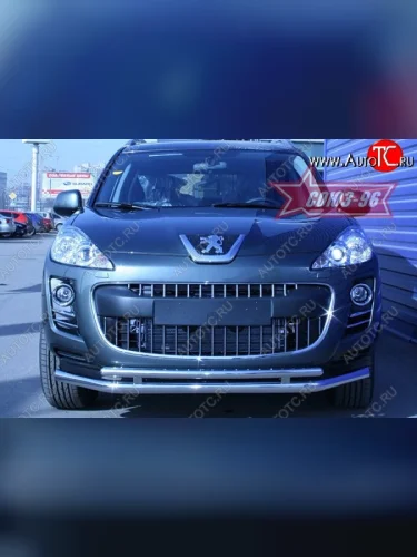 Защита переднего бампера двойная Souz-96 (d460/42) Peugeot 4007 (2007-2012)
