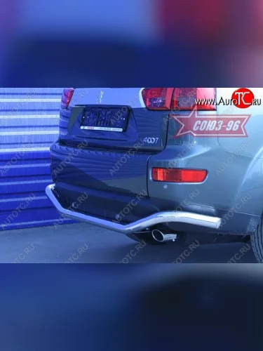 Защита заднего бампера Souz-96 (d60) Peugeot 4007 (2007-2012)