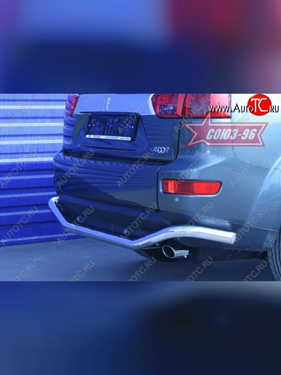 Защита заднего бампера Souz-96 (d60) Peugeot 4007 (2007-2012)  в Керчи Республика Крым